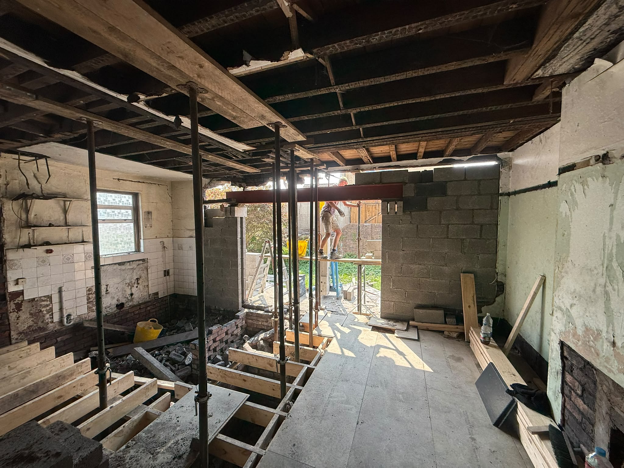 Structural works in progress, second view
